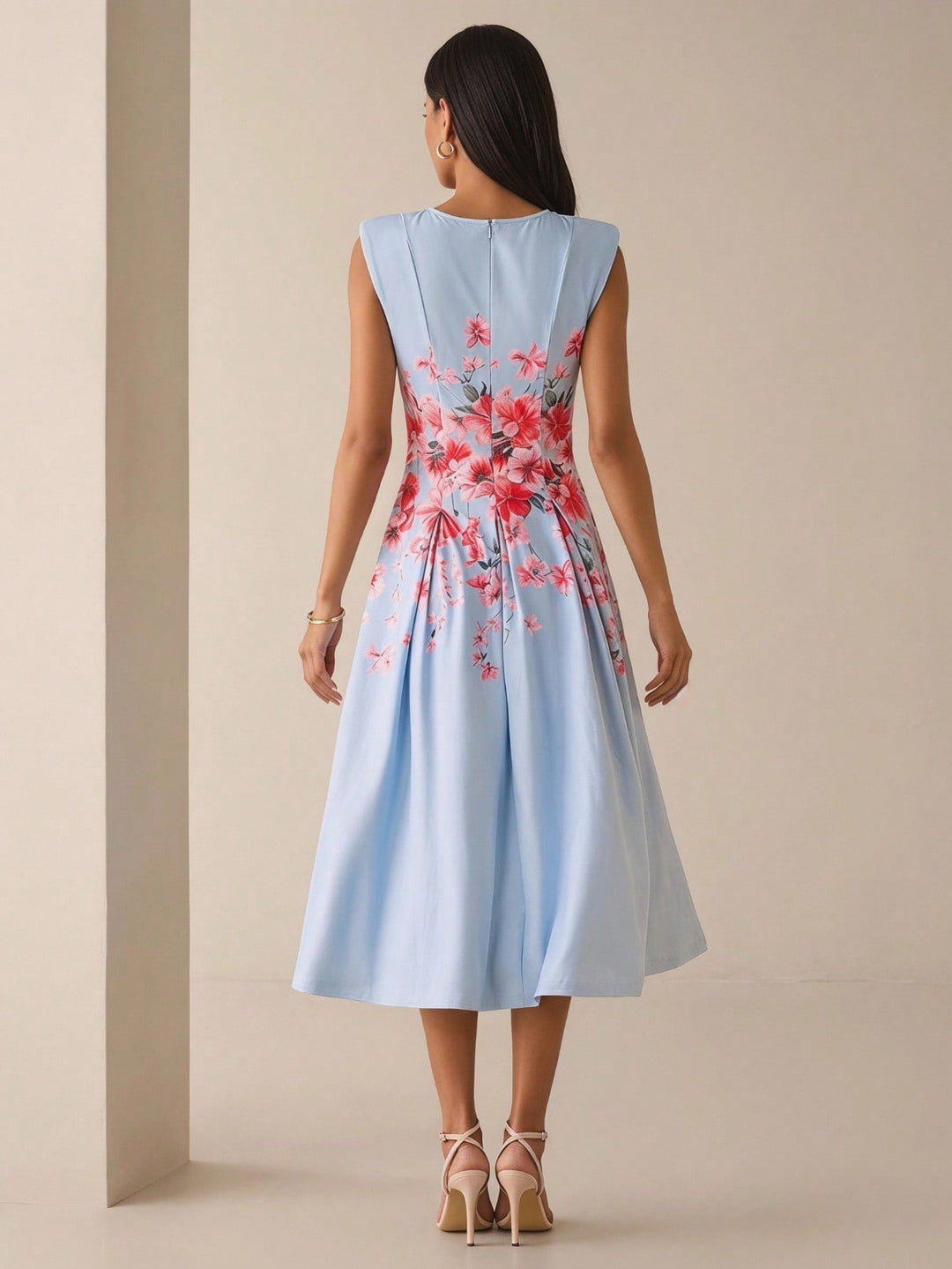 Rochie midi SHEIN, mix culori