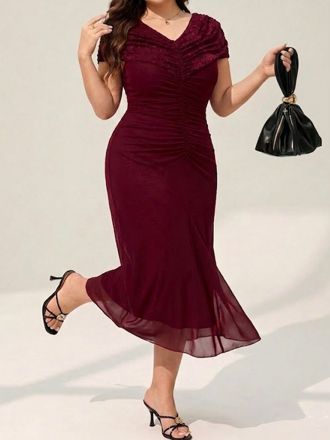 Rochie SHEIN, vișiniu