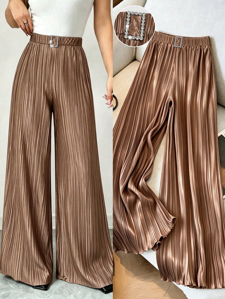 Pantaloni SHEIN, maro