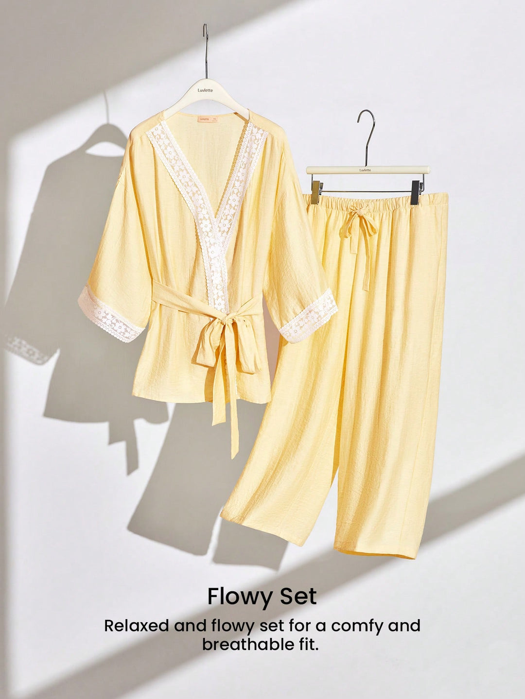 Set pijamale SHEIN, galben