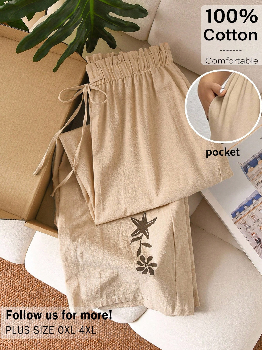 Pantaloni SHEIN, portocaliu