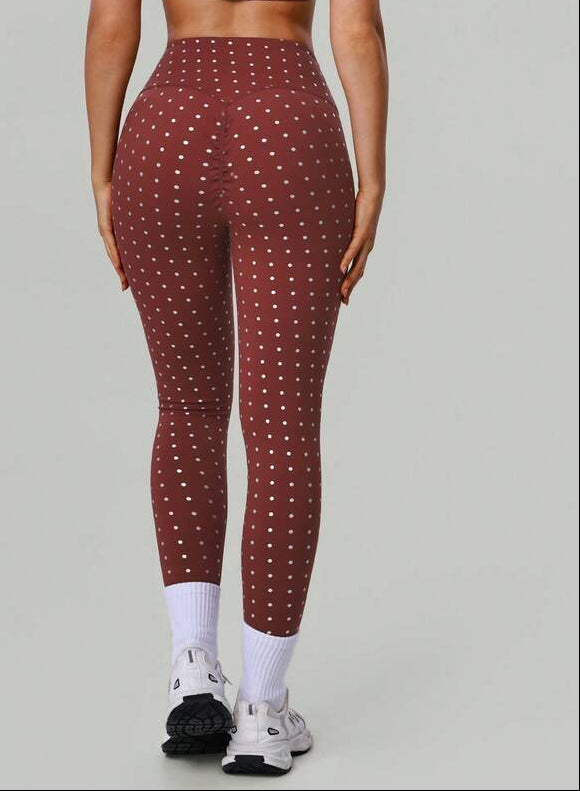 Leggings SHEIN, bordó
