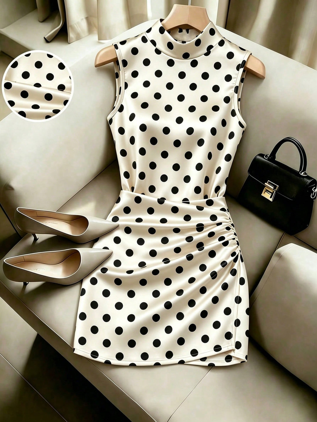 Rochie mini SHEIN, crem