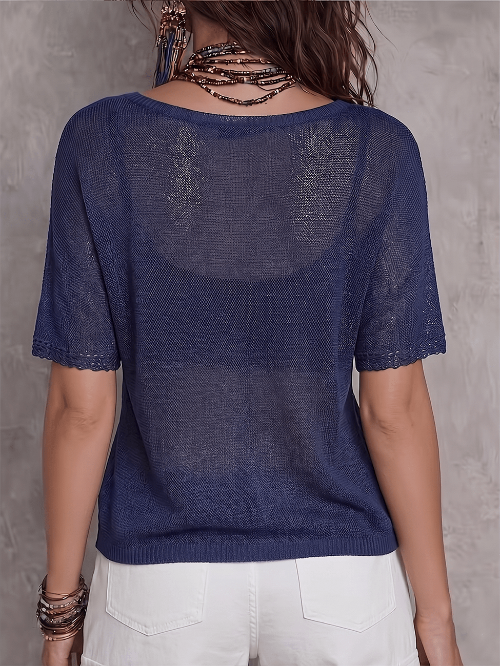 Tricou din tricot SHEIN
