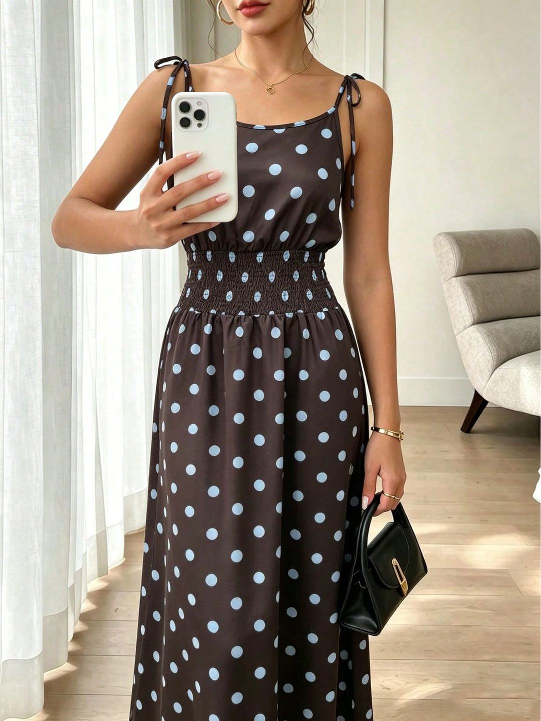 Rochie maxi SHEIN, maro