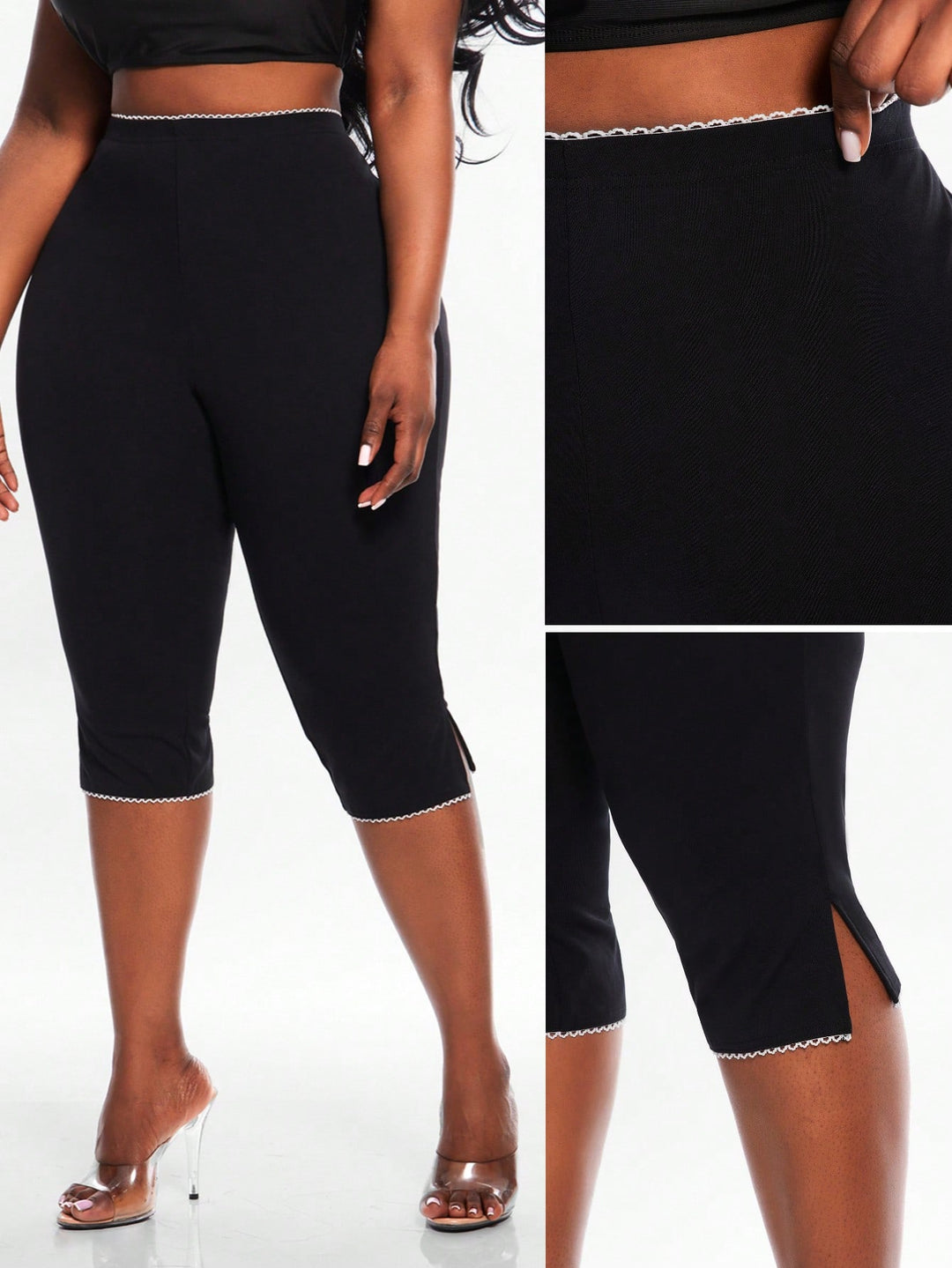 Colanți 3/4 SHEIN, negru