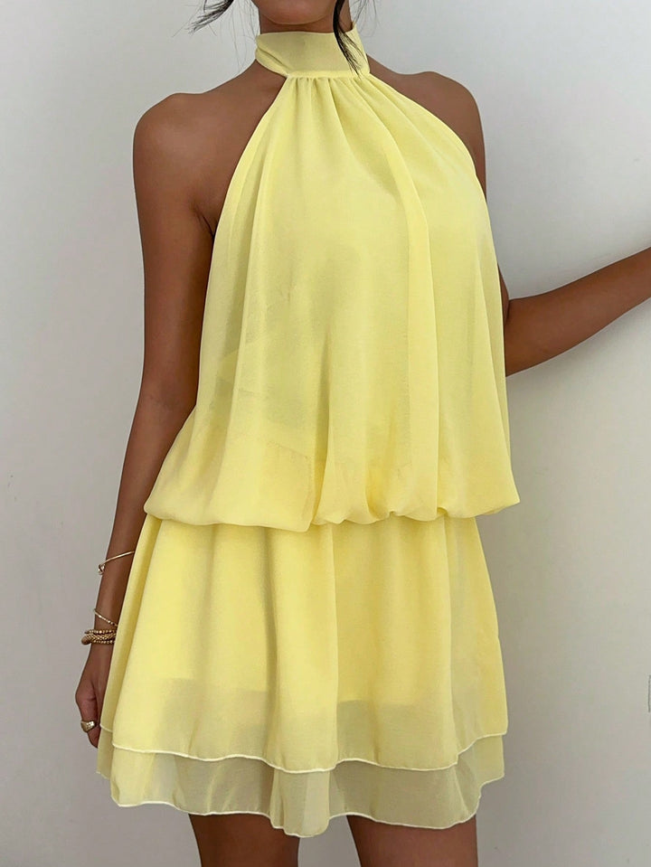 Rochie mini SHEIN, galben