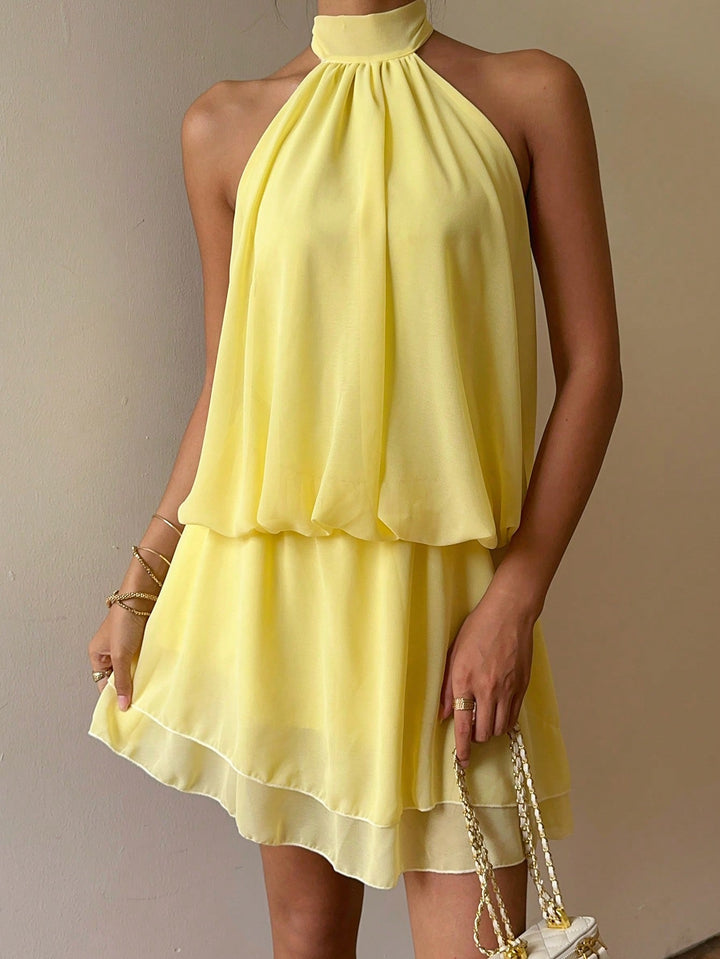 Rochie mini SHEIN, galben