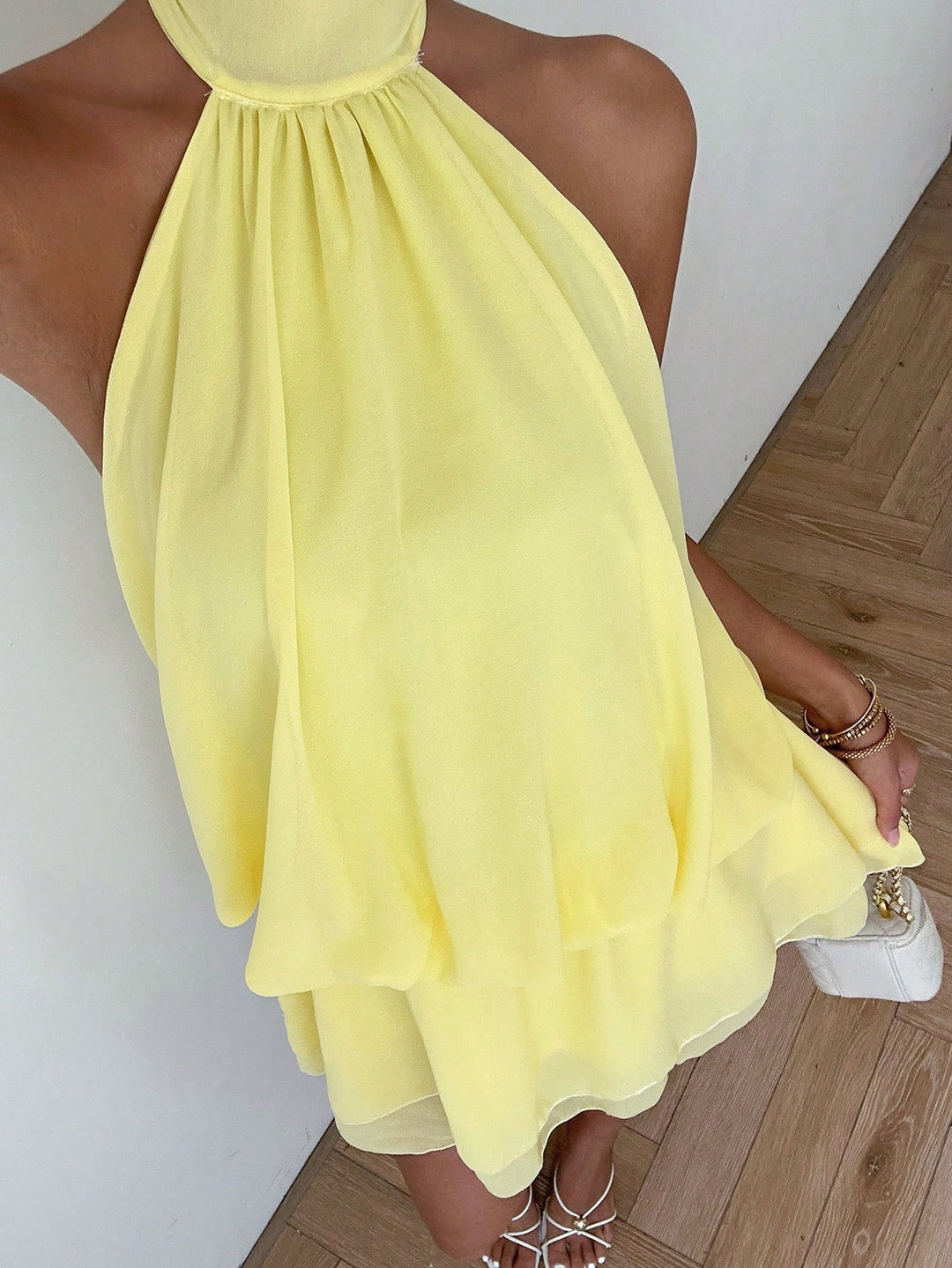 Rochie mini SHEIN, galben