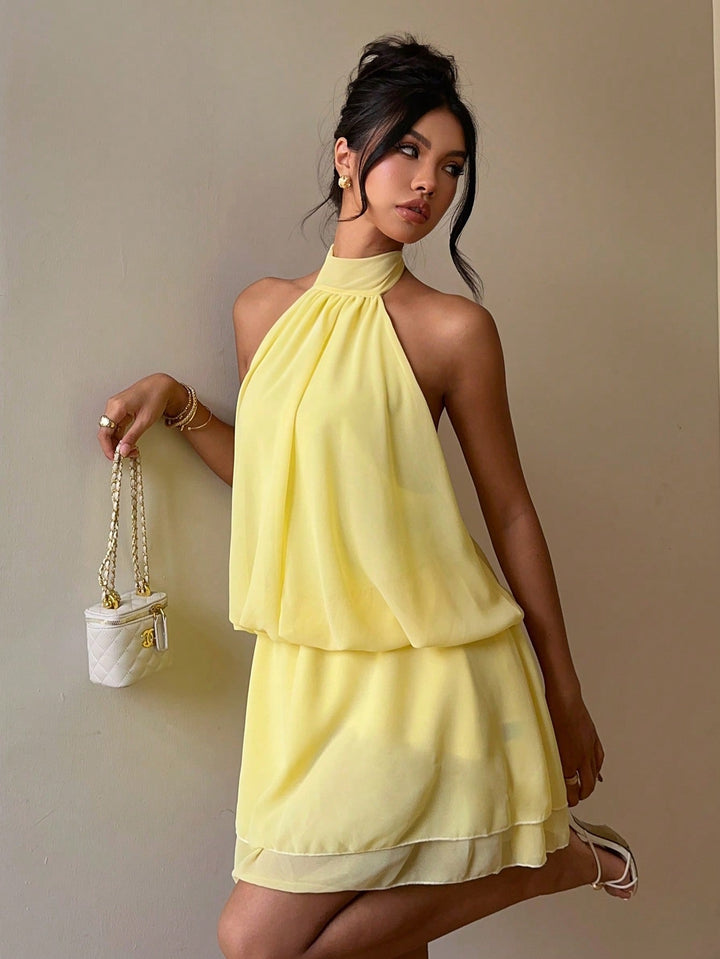 Rochie mini SHEIN, galben