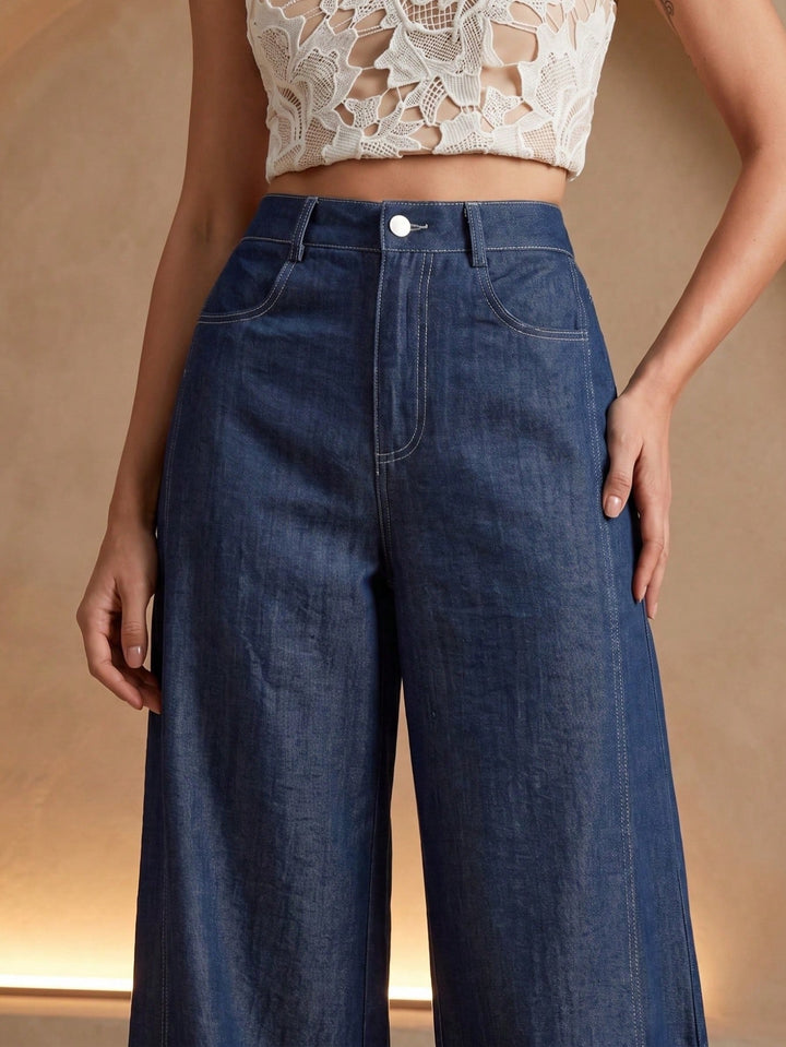 Pantaloni SHEIN, albastru