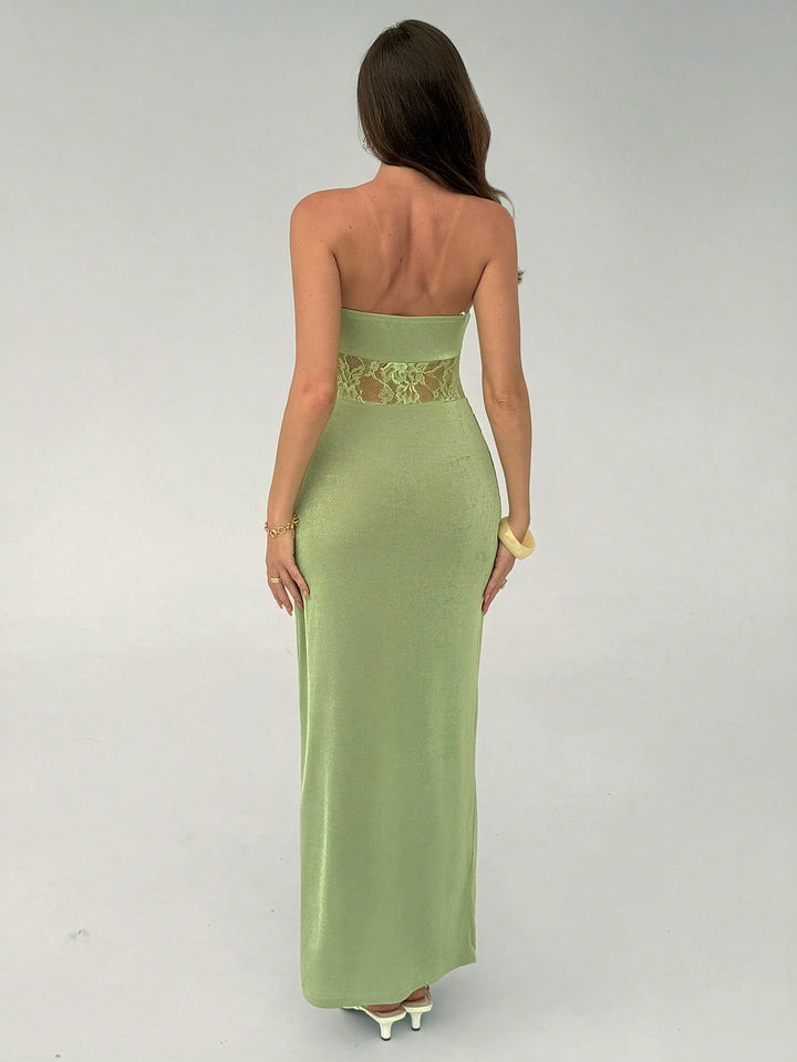Rochie maxi SHEIN, verde