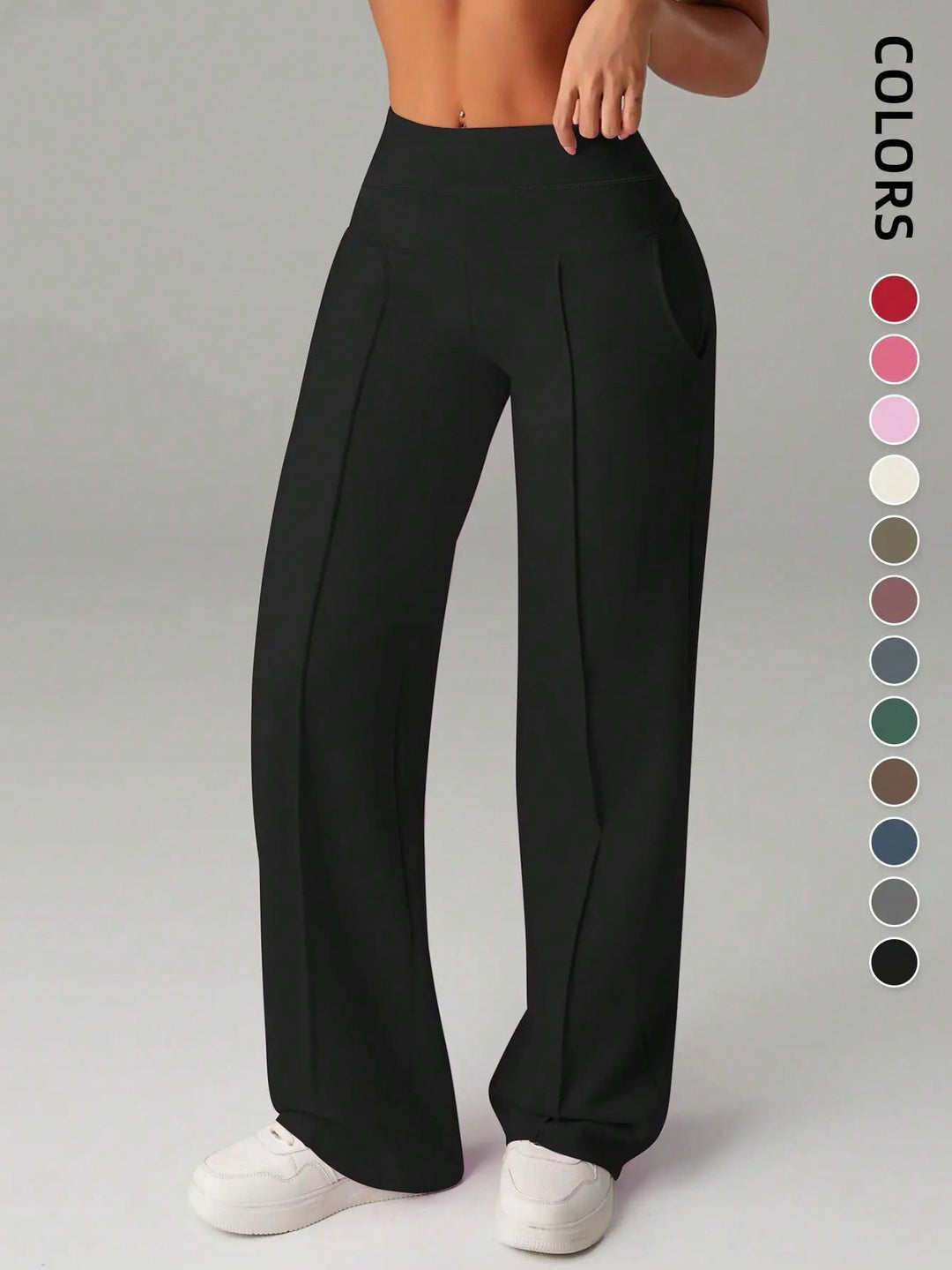 Pantaloni SHEIN, negru