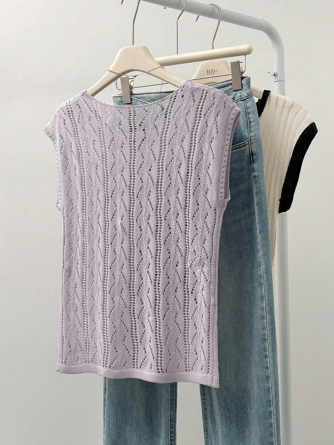 Bluza tricotată SHEIN, mov
