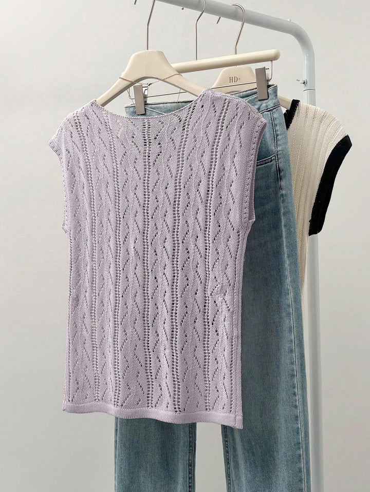 Bluza tricotată SHEIN, mov