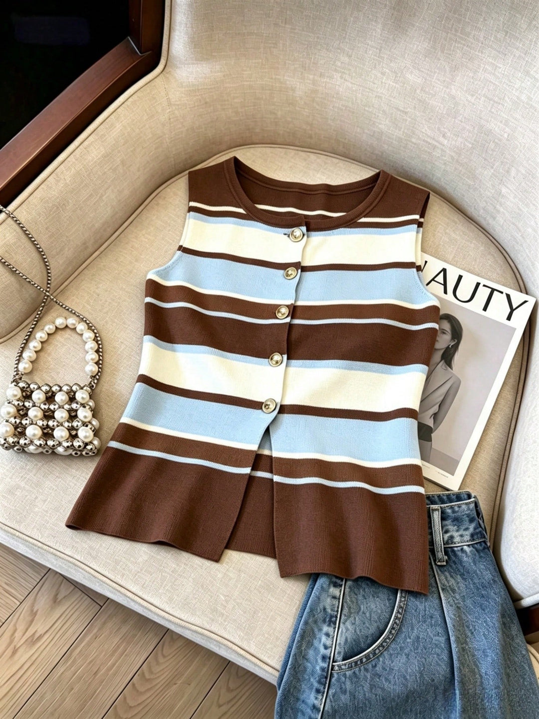Top tricotat SHEIN, mix culori