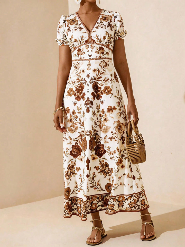 Rochie midi SHEIN, maro