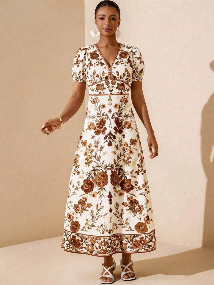 Rochie midi SHEIN, maro