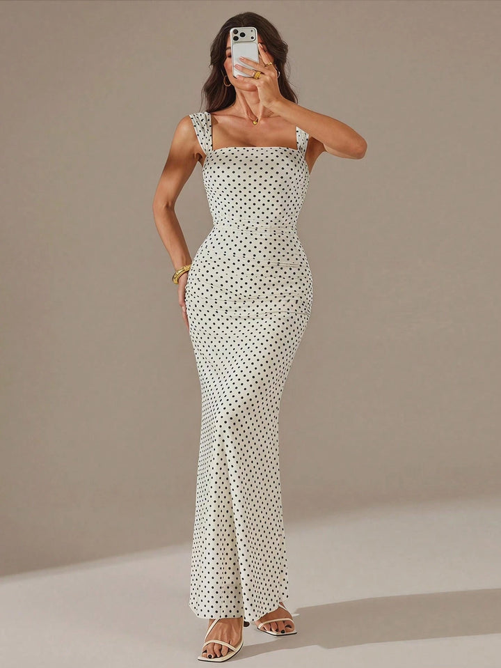 Rochie maxi SHEIN, crem