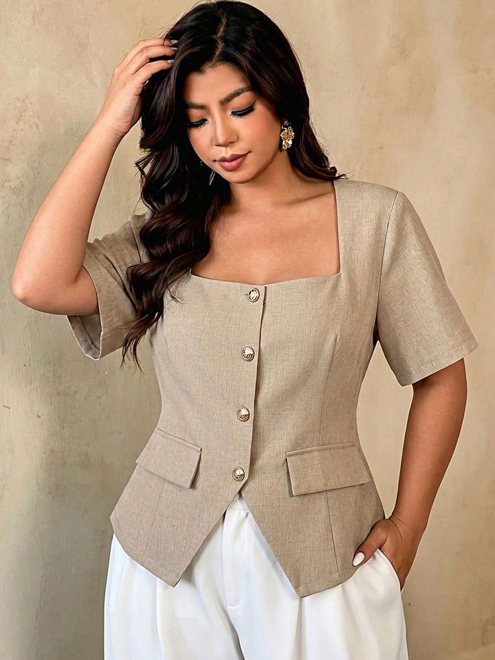 Top SHEIN, bej