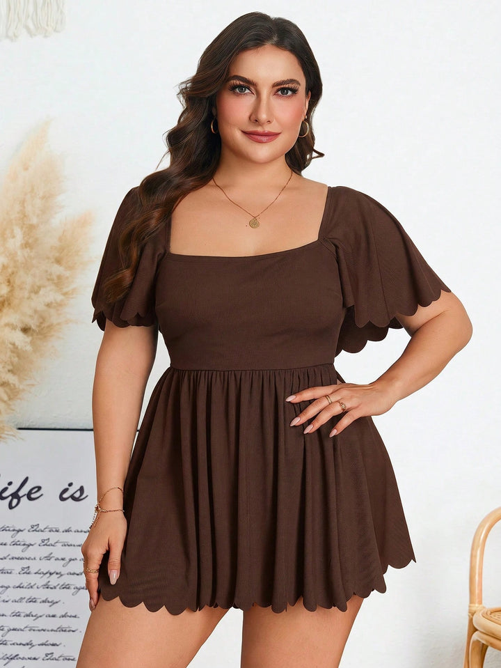 Rochie mini SHEIN, maro