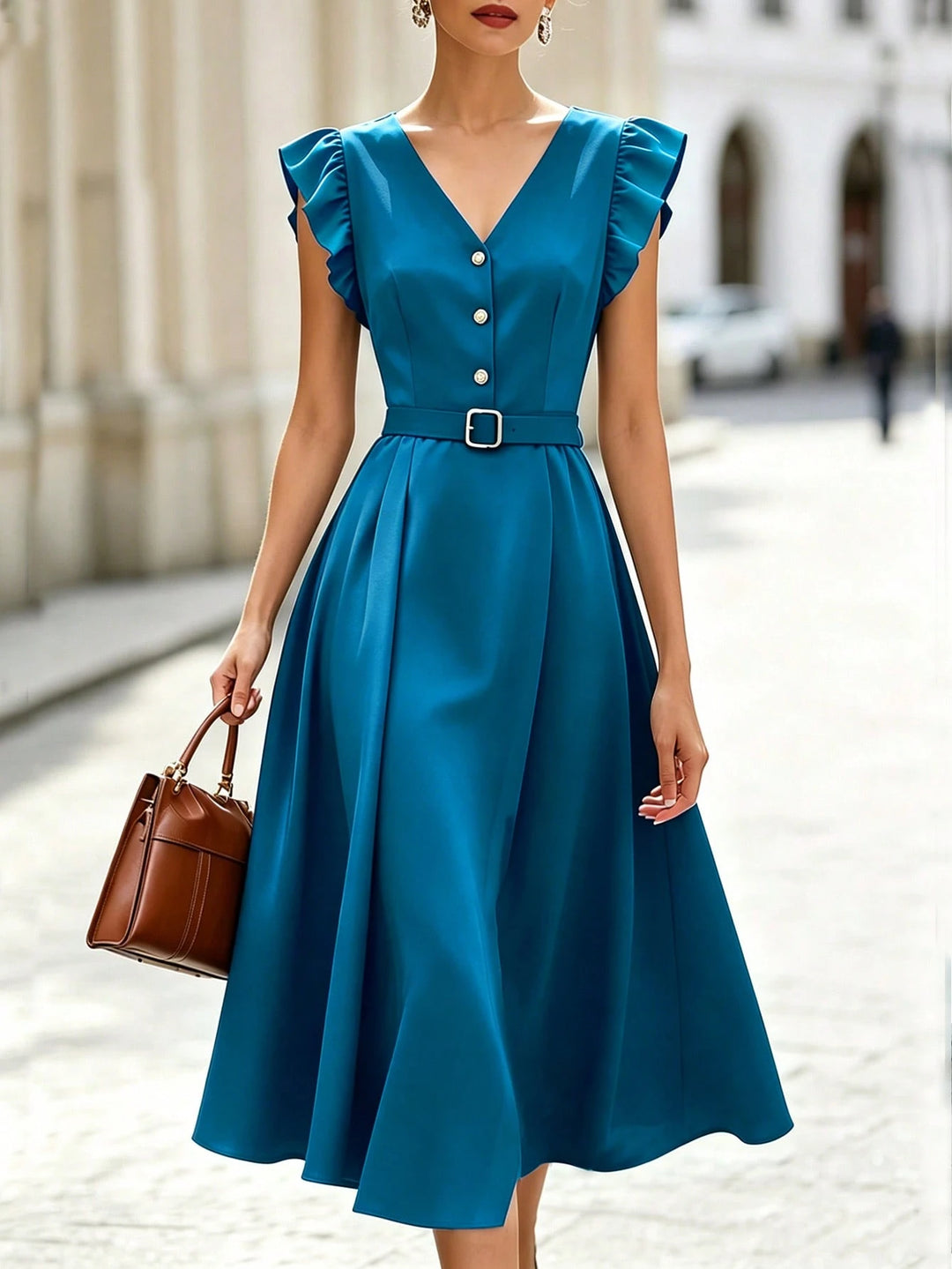 Rochie maxi SHEIN, albastru