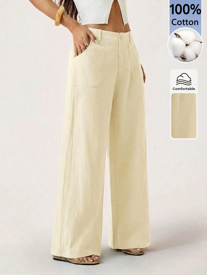 Pantaloni SHEIN, galben
