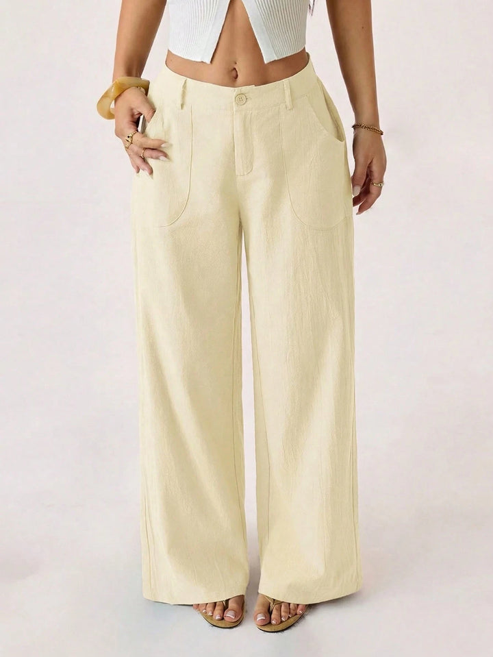 Pantaloni SHEIN, galben