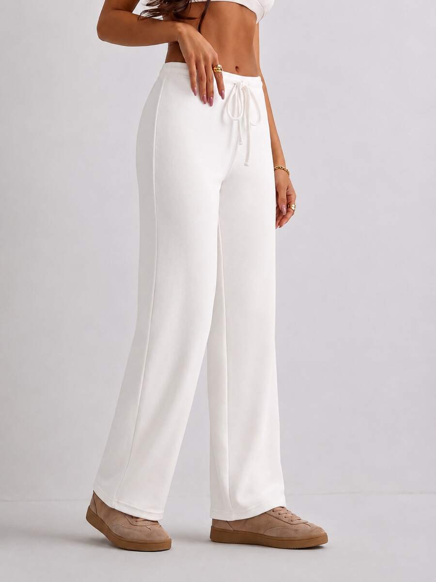 Pantaloni SHEIN, alb