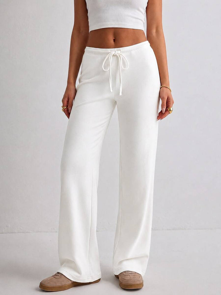 Pantaloni SHEIN, alb
