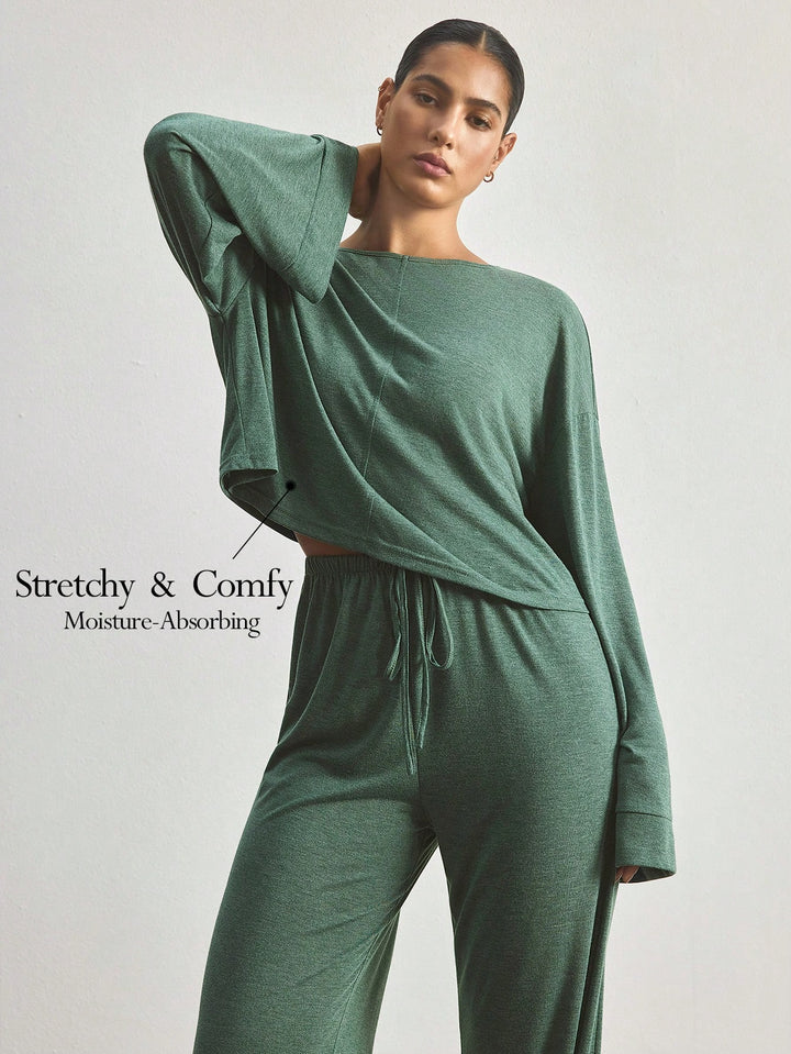 Set pijamale SHEIN, verde