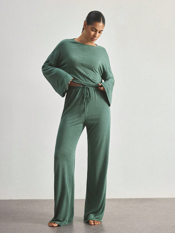 Set pijamale SHEIN, verde