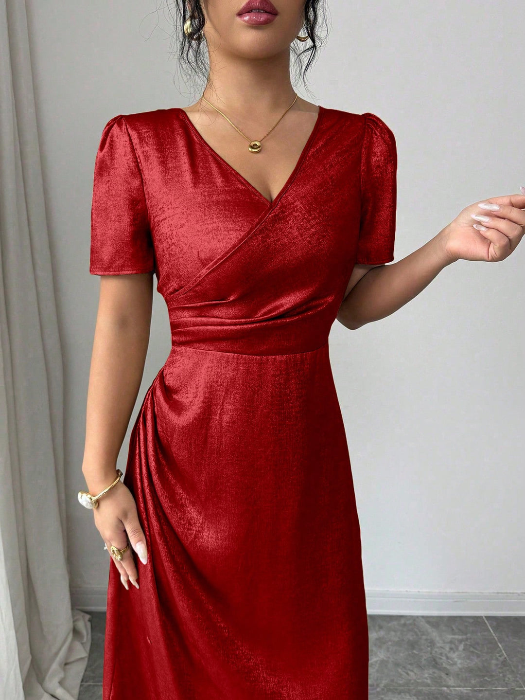 Rochie maxi SHEIN, roșu