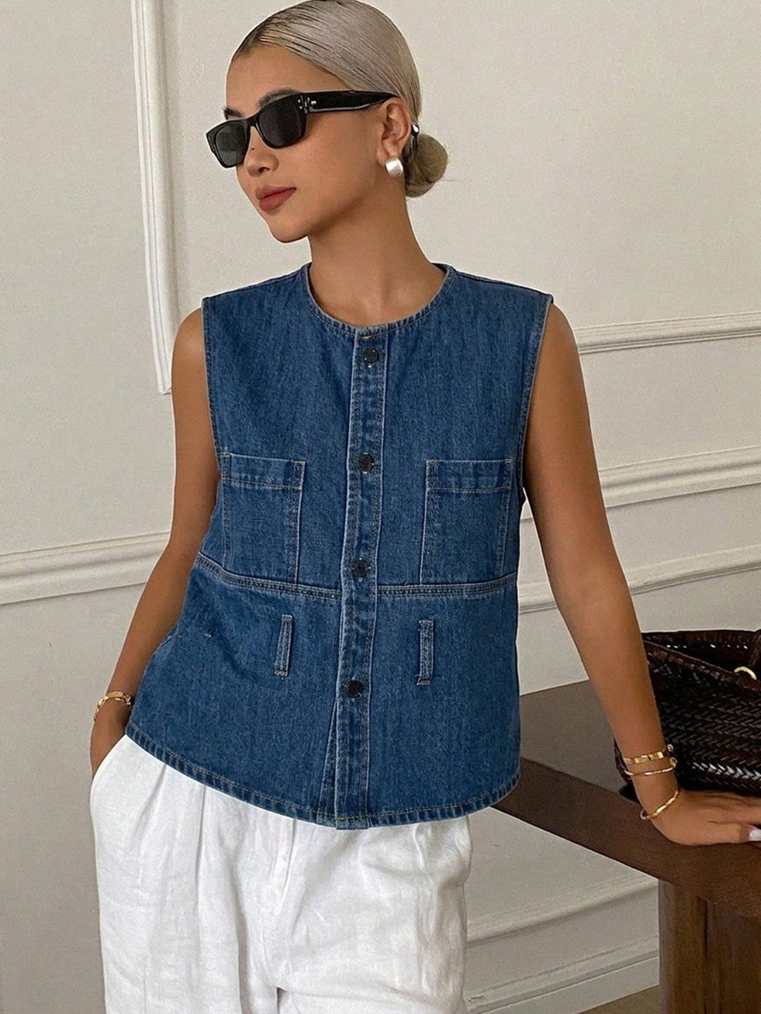Top SHEIN, albastru