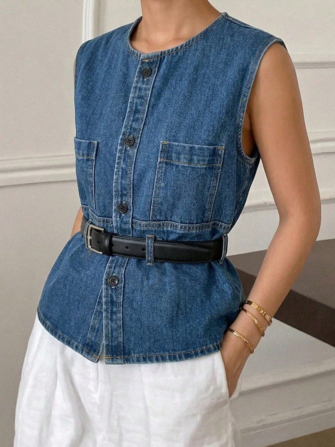 Top SHEIN, albastru