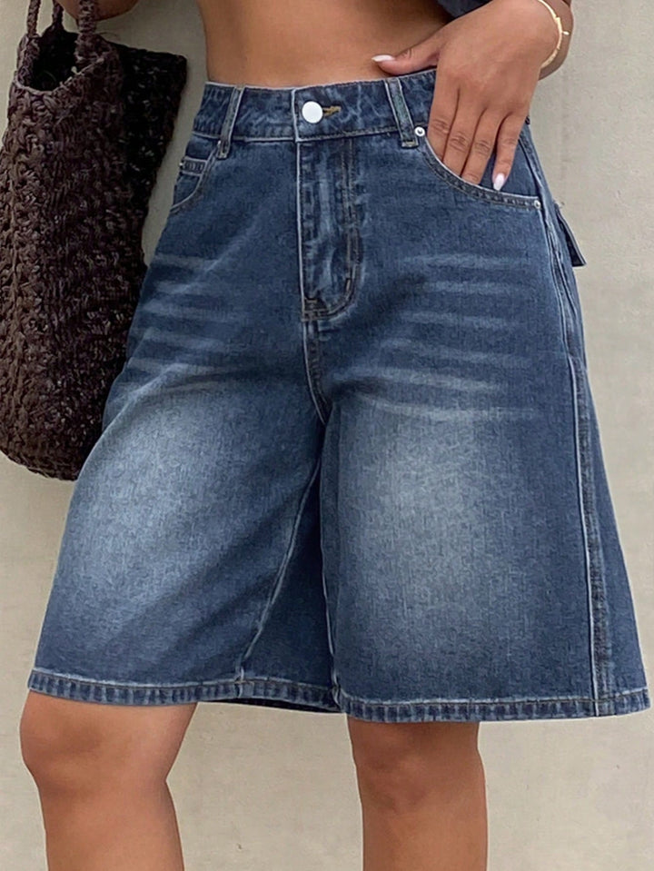 Pantaloni scurți SHEIN, albastru