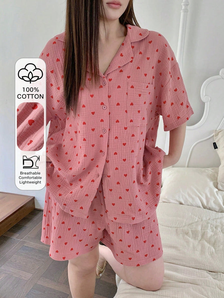 Set pijamale SHEIN, roz