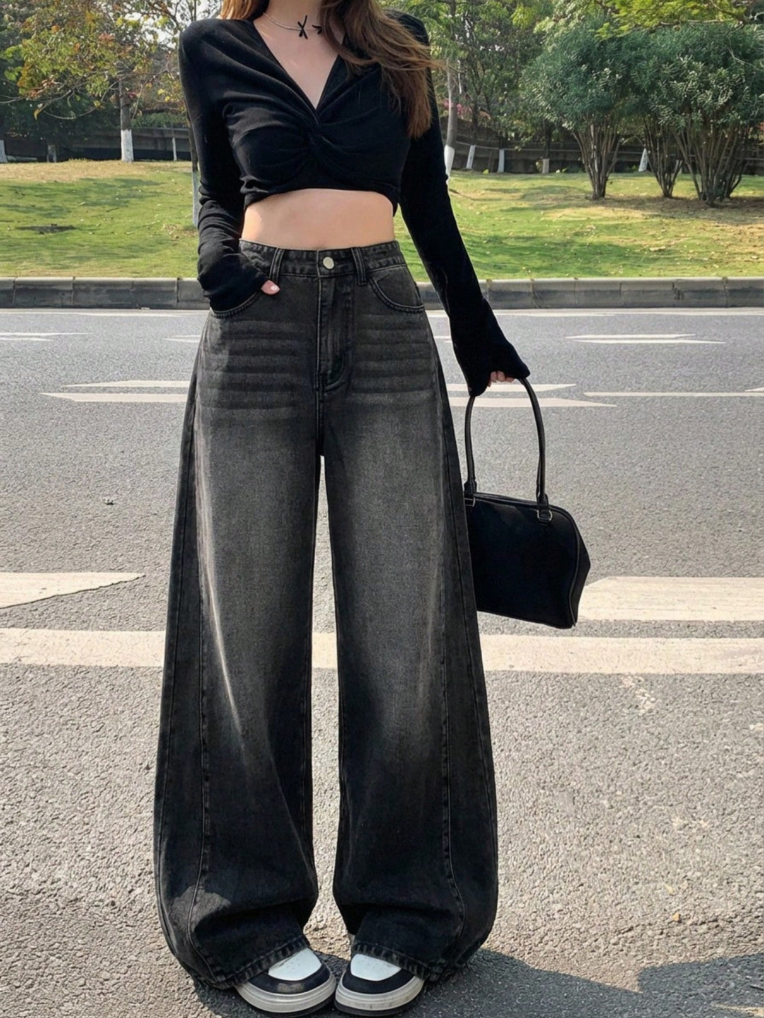 Jeans SHEIN, negru