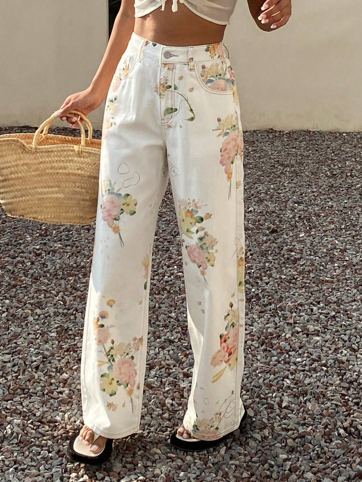 Jeans SHEIN, alb