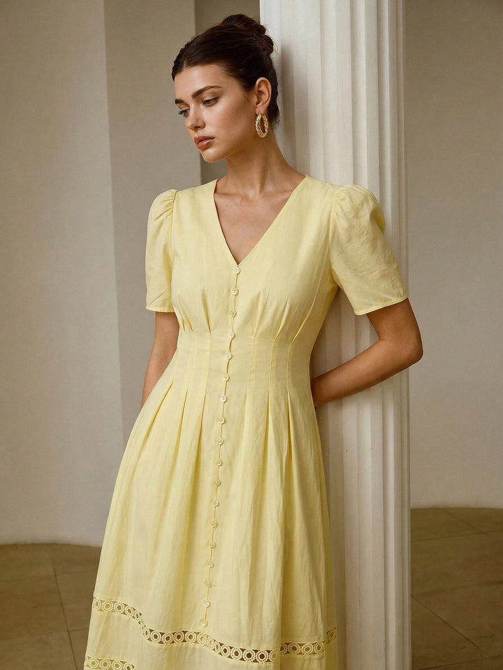 Rochie midi SHEIN, galben