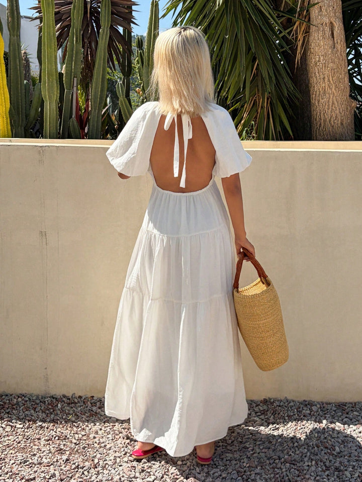 Rochie maxi SHEIN, alb