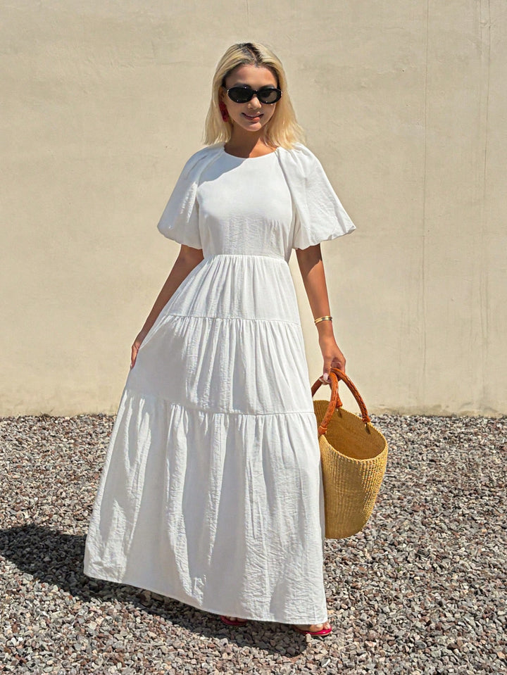 Rochie maxi SHEIN, alb