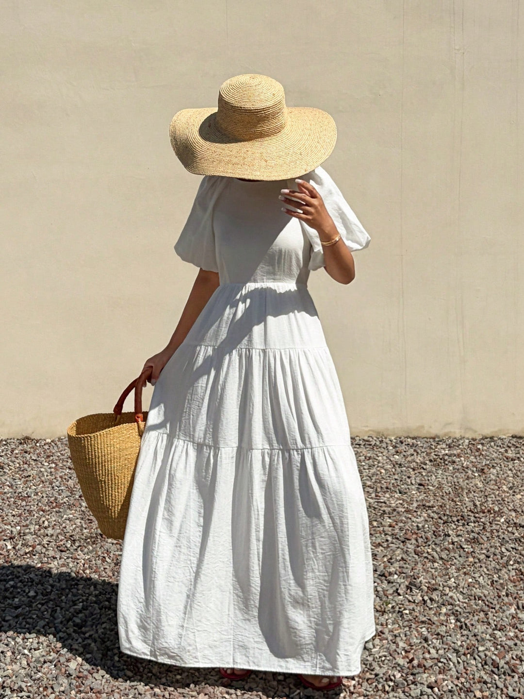 Rochie maxi SHEIN, alb
