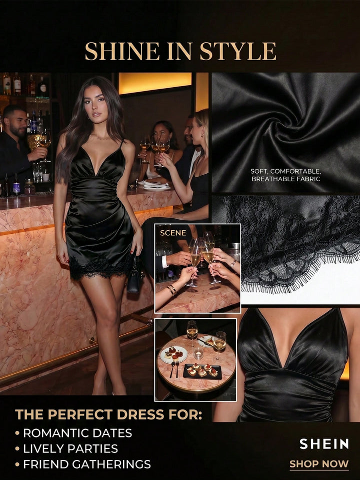 Rochie scurtă SHEIN, negru