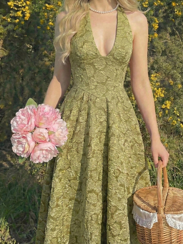 Rochie midi SHEIN, verde