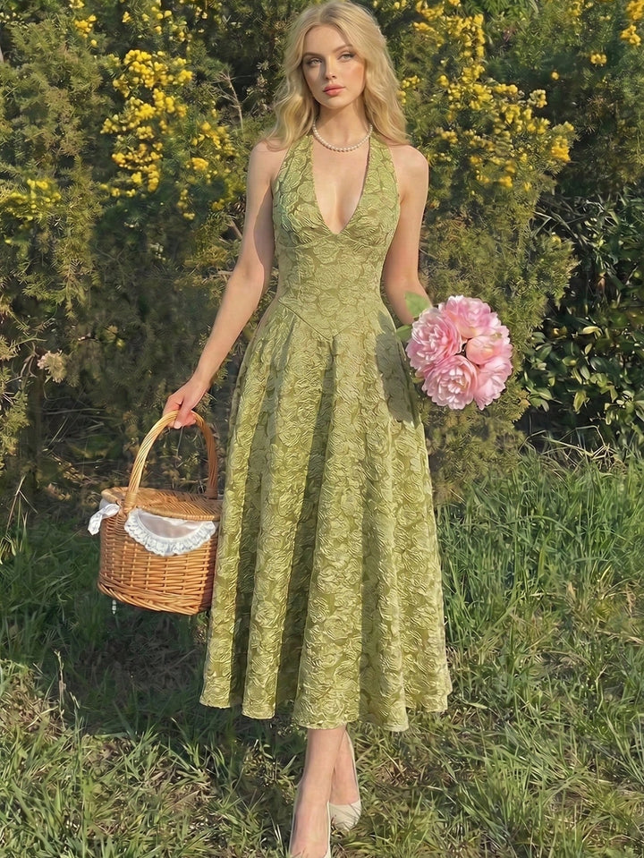 Rochie midi SHEIN, verde