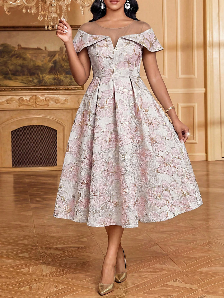 Rochie midi SHEIN, mix culori
