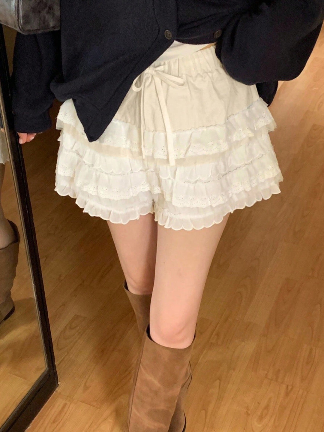 Pantaloni scurți SHEIN, bej