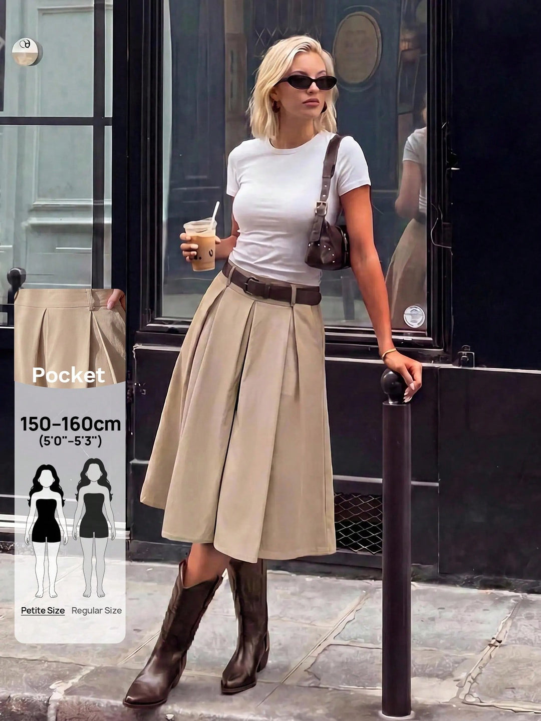Pantaloni SHEIN, kaki