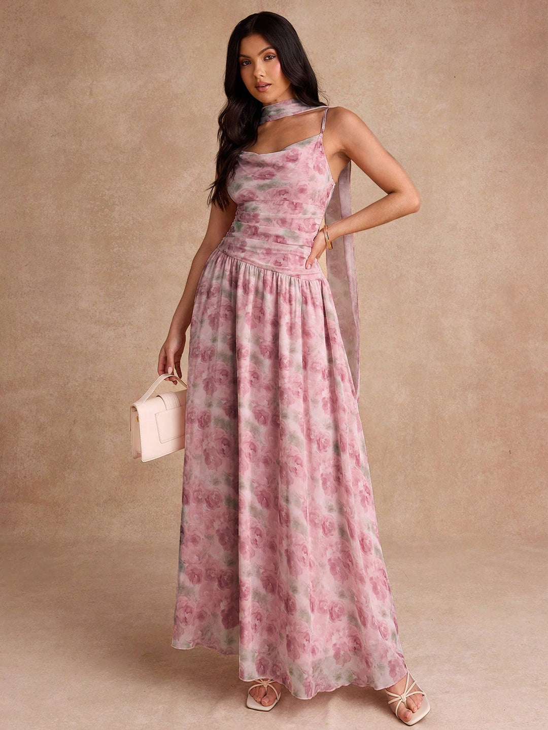 Rochie maxi SHEIN, roz